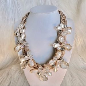 Gardenia Necklace/ Handmade